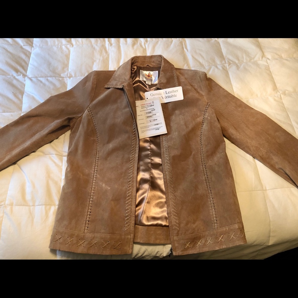 Genuine Leather Blazer